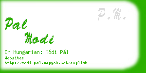 pal modi business card